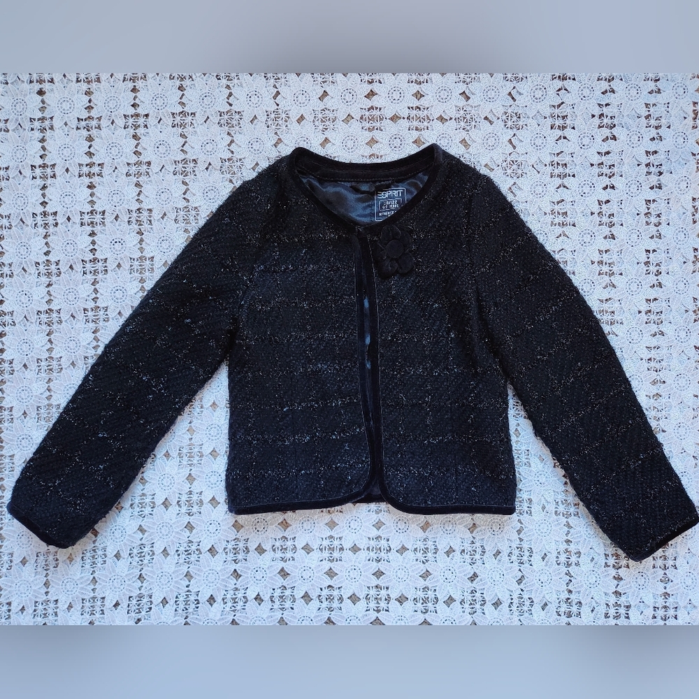 Esprit tweed boucle black dressy jacket